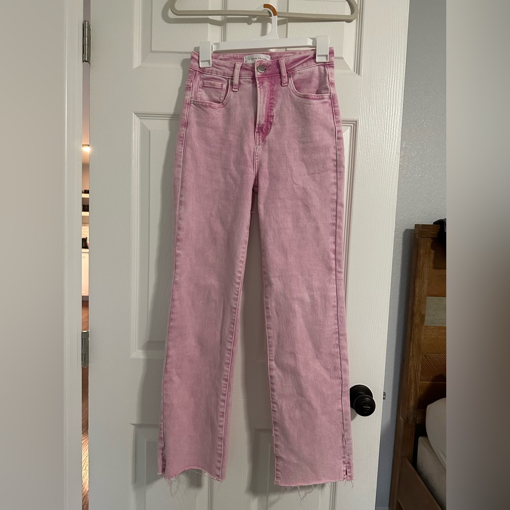 NWOT High Waist Straight Leg Risen Jeans